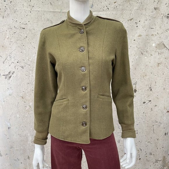 Vintage WW2 Women’s 1944 Wool Field Jacket Shawl Collar, Small/M - Picture 3 of 9